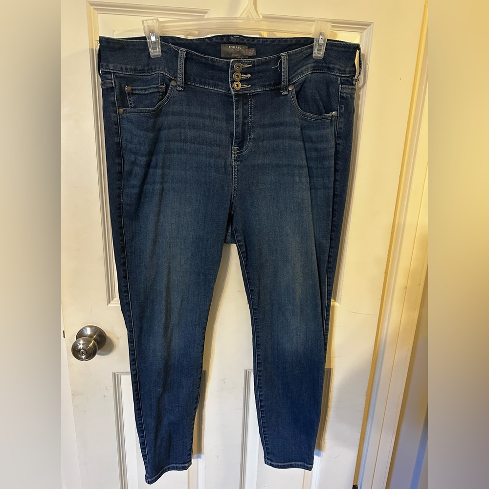 Torrid High Rise Dark Blue Jeggings 18S